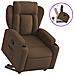 Poltrona Alzapersona Reclinabile Marrone In Tessuto - Foto miniatura 1