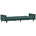 Lusso Casadino -  Divano Letto A 2 Posti Con Poggiapiedi Verde Scuro In Velluto - Foto miniatura 4