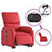 Lusso Casadino -  Poltrona Alzapersona Reclinabile Elettrica Rossa In Similpelle - Foto miniatura 5