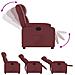Poltrona Reclinabile Rosso Vino in Similpelle - Foto miniatura 4