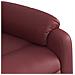Poltrona Reclinabile Rosso Vino in Similpelle - Foto miniatura 8