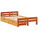 Letto senza Materasso Marrone Cera 120x200 cm in Legno di Pino - Foto miniatura 3