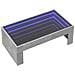 Tavolino da Salotto con LED Infinity Grigio Cemento 90x50x30 cm - Foto miniatura 3