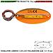 Segnale Ingombro Arancione Ovale Piatto 3 Led Alta Luminosità Luce Fissa Basetta Da 3 Led Aliment. 12 Vcc Assorb. 70 M - Foto miniatura 1