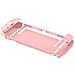 Custodia Protettiva Rigida In Pc Compatibile Con Nintendo Switch 2 - Cover Trasparente Pink - Foto miniatura 1