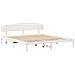 Struttura del letto Bianco 180 x 200 cm Legno massello di pino - Foto miniatura 1