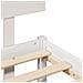 Struttura del letto Bianco 180 x 200 cm Legno massello di pino - Foto miniatura 9