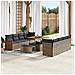 Set Divano da Giardino 11 pcs Grigio 100 x 100 x 71 cm - Foto miniatura 2
