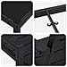 Set da Pranzo per Giardino 5 pcs Nero HDPE - Foto miniatura 9