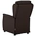 Poltrona reclinabile Marrone scuro 67.5 x 93.5 x 101.5 cm - Foto miniatura 4