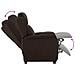 Poltrona reclinabile Marrone scuro 67.5 x 93.5 x 101.5 cm - Foto miniatura 7