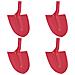 Testa di Pala 4 pcs Rosso 39,5 x 27,5 cm - Foto miniatura 1