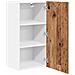 Armadio pensile Riga Legno Antico e Bianco 40 x 31 x 80 cm - Foto miniatura 5