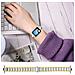 Cinturino In Acciaio Inossidabile Compatibile Con Xiaomi Band 8 Pro / 9 Pro, Redmi Watch 4/5 - Design A Tre Perle Finte Silver+gold - Foto miniatura 5