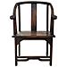 Poltrona In Legno Marrone Di Origine Tailandese 58x50x103h - Foto miniatura 2