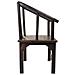 Poltrona In Legno Marrone Di Origine Tailandese 58x50x103h - Foto miniatura 3