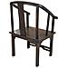 Poltrona In Legno Marrone Di Origine Tailandese 58x50x103h - Foto miniatura 4