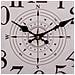 Orologio Da Parete In Legno Bianco D34x2h - Foto miniatura 3