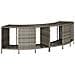 Scaffali Portaoggetti Vasca Idromassaggio 2pz Polyrattan Grigio - Foto miniatura 1