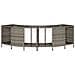 Scaffali Portaoggetti Vasca Idromassaggio 2pz Polyrattan Grigio - Foto miniatura 4