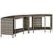 Scaffali Portaoggetti Vasca Idromassaggio 2pz Polyrattan Grigio - Foto miniatura 6