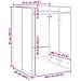 Mobiletto per lavatrice Bianco 67,5 x 62 x 97 cm - Foto miniatura 9