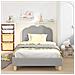Struttura letto bambini con testata Grigio chiaro 80 x 200 cm - Foto miniatura 2