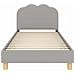 Struttura letto bambini con testata Grigio chiaro 80 x 200 cm - Foto miniatura 4