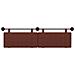 Testata appesa Marrone Lucido 170 x 55 x 5 cm PU Antico - Foto miniatura 5