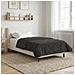 Duvet Estivo Antracite 140 x 220 cm Microfibra e Fleece Teddy - Foto miniatura 4