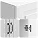 Set di armadi 2 pcs Bianco Lucido 33 x 34,5 x 87 cm - Foto miniatura 7