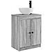 Mobile da bagno con lavabo Sonoma grigio 54 x 35 x 83 cm - Foto miniatura 1