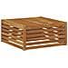 Set di divani da esterno con cuscino 7 pcs Naturale e Beige - Foto miniatura 4