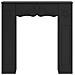 Cornice per camino Nero 102 x 20 x 102 cm Legno ingegnerizzato - Foto miniatura 4