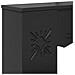 Cornice per camino Nero 102 x 20 x 102 cm Legno ingegnerizzato - Foto miniatura 7