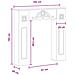 Cornice per camino Nero 102 x 20 x 102 cm Legno ingegnerizzato - Foto miniatura 9