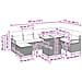Set Divano da Giardino 9 pz Marrone Poly Rattan - Foto miniatura 2