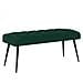 Panchina con bottoni imbottiti Verde Scuro 110 x 40 x 46 cm - Foto miniatura 1