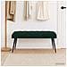 Panchina con bottoni imbottiti Verde Scuro 110 x 40 x 46 cm - Foto miniatura 4