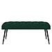 Panchina con bottoni imbottiti Verde Scuro 110 x 40 x 46 cm - Foto miniatura 5