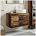 Set di mobili per il bagno 2 pz Legno antico - Foto miniatura 6