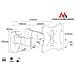 Supporto Universale A Muro Per Tv Da 23 Fino A 42"" Regolabile Orientabile Inclinabi Mc-503 - Foto miniatura 2