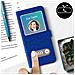 Custodia Samsung Galaxy A21s Doppia Finestra Cover Silicone Blu - Foto miniatura 4