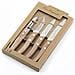 497511nt01kk4 Forest - Set Di 4 Coltelli Essenziali, Acciaio Inossidabile, Legno Naturale, 22 X 13 X 2 Cm - Foto miniatura 2