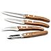 497511nt01kk4 Forest - Set Di 4 Coltelli Essenziali, Acciaio Inossidabile, Legno Naturale, 22 X 13 X 2 Cm - Foto miniatura 3