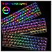 60 Di Gioco Allineare Meccanica Tastiera Tastiera Impermeabile Tipo C Wired 68 Tasti Retroilluminato A Led Usb 18 Chroma Rgb Retroilluminazione Completa Chiavi Per I Giocatori E Dattilografi Anti-ghosting (nero Blu Switch)  - Foto miniatura 4