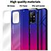 Custodia Compatibile Con Oppo A94 5g In Viola - Rosso - Coperchio Protettivo Bicolore In Vetro Temperato E Silicone Tpu - Foto miniatura 6