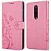 Custodia Compatibile Con Xiaomi Redmi K20 In Rosa Fiore - Coperchio Protettivo In Design Floreale Con Chiusura Magnetica, Funzione Stand E Slot Per Carte - Foto miniatura 8