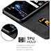 Custodia Compatibile Con Huawei P10 In Blu Scuro Marrone - Coperchio Protettiva Con Chiusura Magnetica, Funzione Stand E Tasca Per Le Carte - Foto miniatura 4
