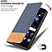 Custodia Compatibile Con Huawei P10 In Blu Scuro Marrone - Coperchio Protettiva Con Chiusura Magnetica, Funzione Stand E Tasca Per Le Carte - Foto miniatura 6